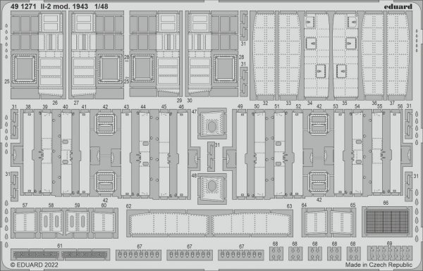 Eduard 491271 Il-2 mod. 1943 ZVEZDA 1/48