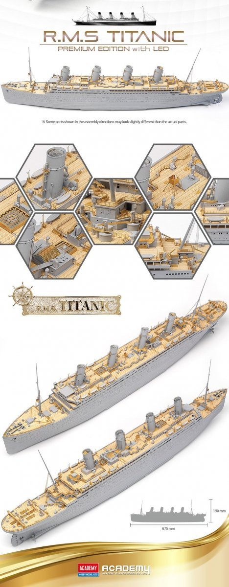 Academy 14226 R.M.S. Titanic Premium Edition with LED Units 1/400