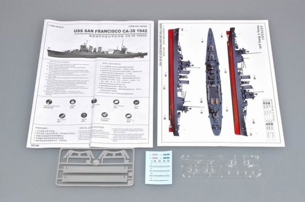 Trumpeter 05746 USS San Francisco CA-38 (1942) 1:700