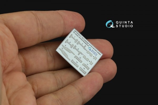 Quinta Studio QP72005 F-16 block 40/42 reinforcement plates (Hasegawa) 1/72