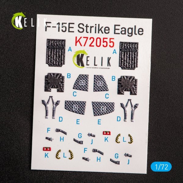 KELIK K72055 F-15E STRIKE EAGLE - INTERIOR 3D DECALS FOR REVELL KIT 1/72