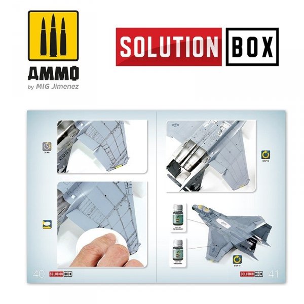 AMMO of Mig Jimenez 6509 How To Paint USAF Navy Grey Fighters Solution Book