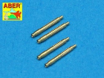 Aber A48 011 	Set of 4 barrel tips for German 13 mm MG 131 aircraft machine gun (1:48