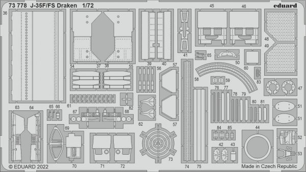 Eduard 73778 J-35F/ FS Draken HOBBY 2000, HASEGAWA 1/72