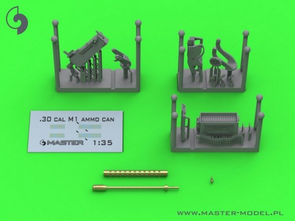 Master GM-35-092 Browning M1919 A4 .30 cal (7,62mm) - mocowanie E6160 - używany np. na M4 Sherman, T17E1 Staghound 1/35
