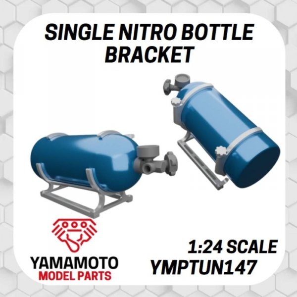 Yamamoto YMPTUN147 Single Nitro Bottle Bracket 1/24