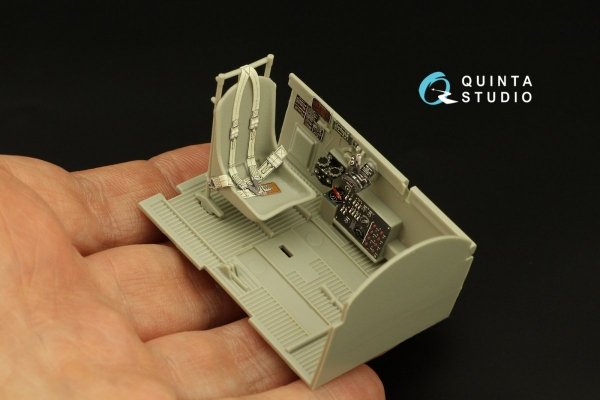 Quinta Studio QD32136 P-47D Razorback 3D-Printed &amp; coloured Interior on decal paper (Trumpeter) 1/32