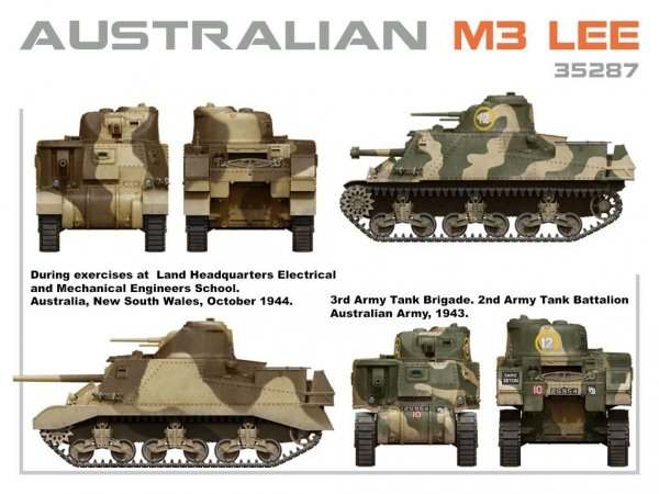 MiniArt 35287 AUSTRALIAN M3 LEE. INTERIOR KIT 1/35