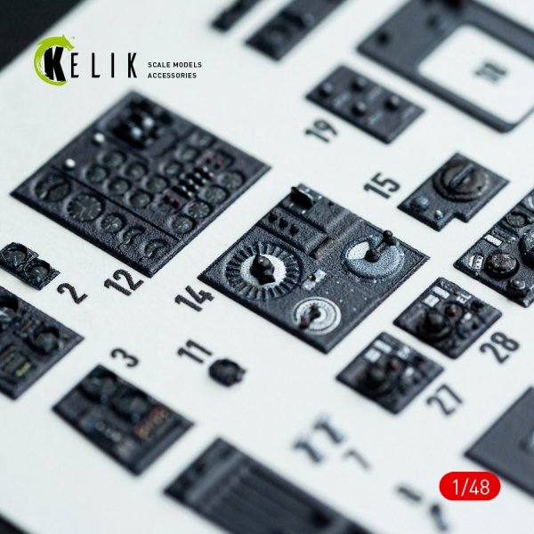 Kelik K48142 Do-217 K/M - interior 3D decals for ICM kit (1/48)