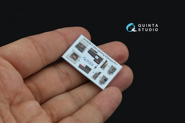 Quinta Studio QD48288 F-35A 3D-Printed &amp; coloured Interior on decal paper (Tamiya) 1/48