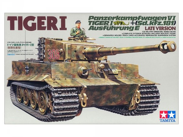 Tamiya 35146 German Tiger I Tank Late Version (1:35)