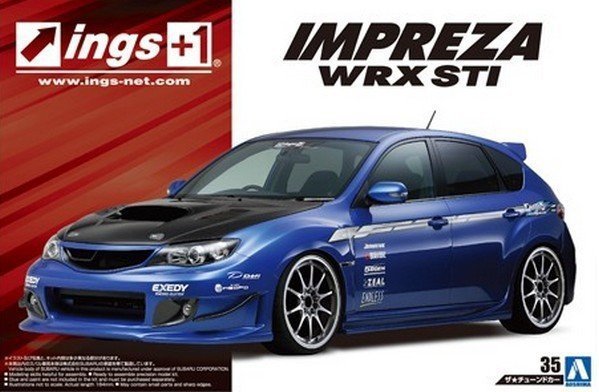 Aoshima 05423 GRB IMPREZA WRX STI 07 SUBARU (1:24)