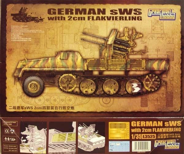 Great Wall Hobby L3525 German sWS with 2cm Flakvierling 1/35