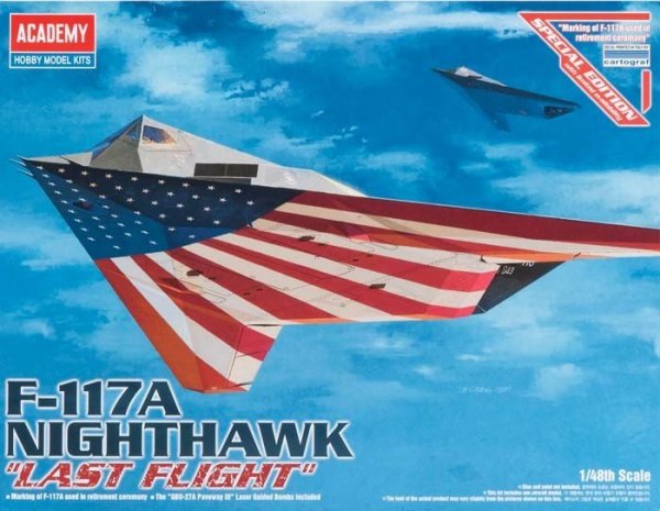 Academy 12219 American stealth fighter Lockheed F-117A Nighthawk (1:48)