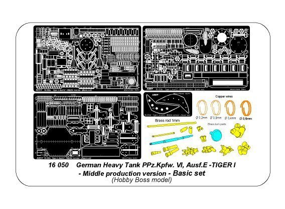 Aber 16050 Tiger I, Ausf.E – Middle version (Basic set) (1:16)