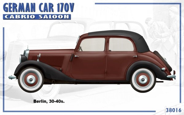 MiniArt 38016 GERMAN CAR 170V CABRIO SALOON 1/35