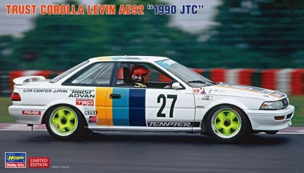 Hasegawa 20564 Trust Corolla Levin AE92 &quot;1990 JTC&quot; 1/24