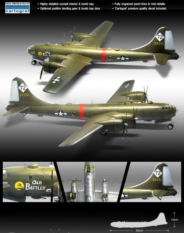 Academy 12517 USAAF B-29 Old battler (1:72)