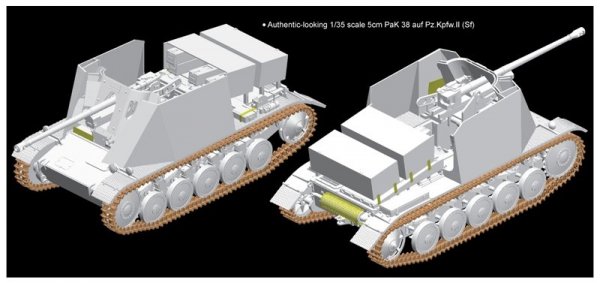 Dragon 6721 5cm PaK 38 auf Pz.Kpfw.II (Sf) 1/35