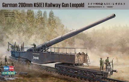 Hobby Boss 82903 German 280mm K5(E) Railway Gun Leopold (1:72)