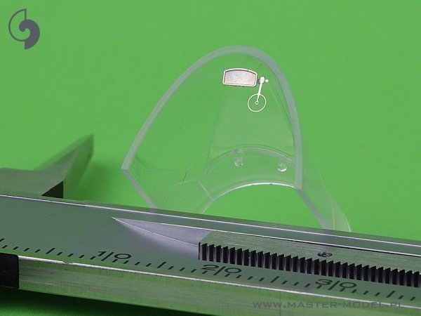 Master AM-48-185 P-51B Mustang - lufy uzbrojenia z żywicznym mocowaniem oraz celownik (do modelu Eduard) 1/48