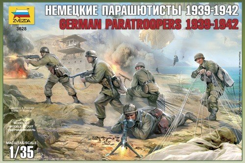 Zvezda 3628 German Paratroopers (CRETE 1941) (1:35)