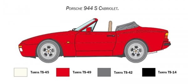 Italeri 3646 PORSCHE 944 S Cabrio 1/24