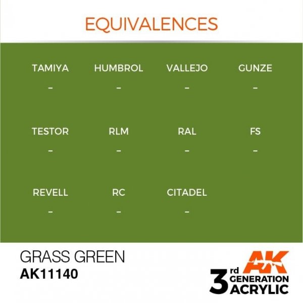 AK Interactive AK11140 GRASS GREEN – STANDARD 17ml