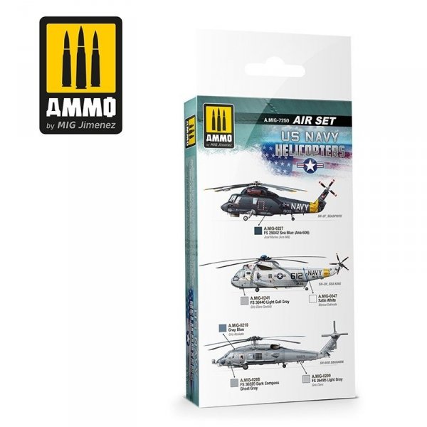 AMMO of Mig Jimenez 7250 US NAVY Helicopters Set 6x17ml