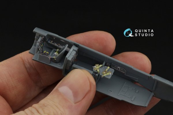 Quinta Studio QD72188 Bf 110G2/4 3D-Printed &amp; coloured Interior on decal paper (Eduard) 1/72