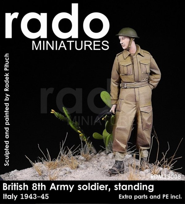 RADO Miniatures RDM35008 British 8. Army Italy 1943-45 PE &amp; extra parts included (1:35)