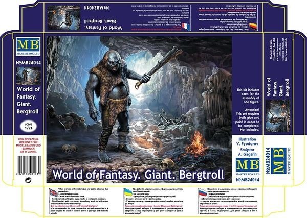 Master Box 24014 World of Fantasy Giant Bergtroll 1/24