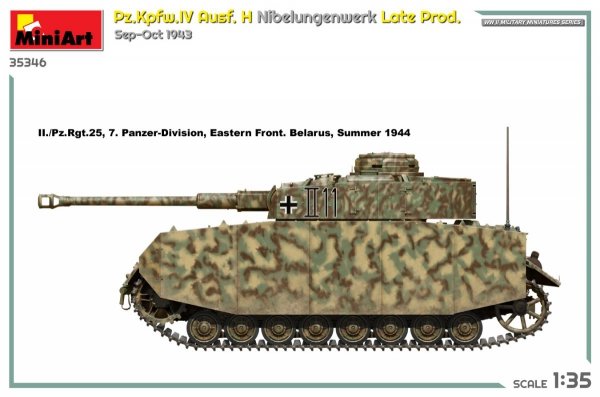 MiniArt 35346 Pz.Kpfw.IV Ausf. H Nibelungenwerk Late Prod. Sep-Oct 1943 1/35