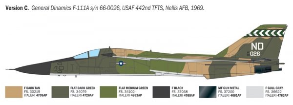 Italeri 91232 F-111A Aardvark 1/72