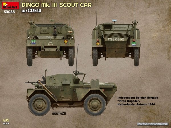 MiniArt 53088 DINGO Mk. III SCOUT CAR w/CREW 1/35