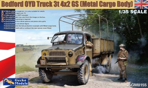 Gecko Models 35GM0155 Bedford OYD Truck 3t 4x2 GS (Metal Cargo Body) 1/35