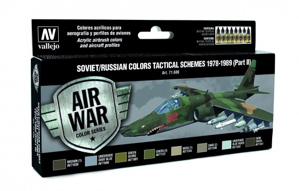 Vallejo 71608 Soviet / Russian colors Tactical Schemes 1978-1989 (Part II) 8x17 ml