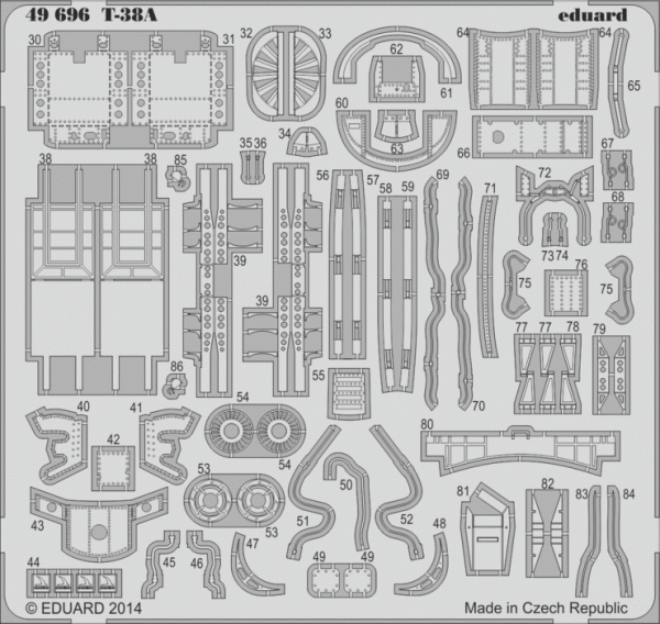 Eduard 49696 T-38A S. A. TRUMPETER 1/48