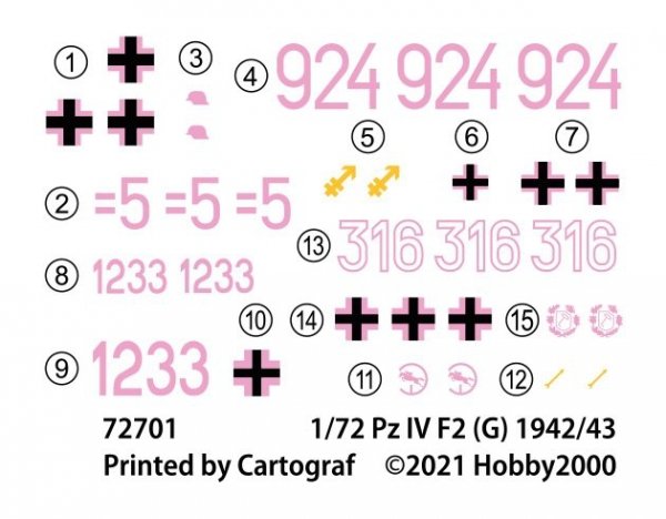 Hobby 2000 72701 Pz.Kpfw.IV Ausf.F2 (G) Eastern Front 1942 DRAGON + CARTOGRAF 1/72