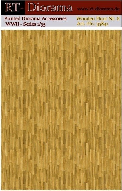 RT-Diorama 35841 Printed Accessories: Wooden Floor Nr.6 1/35