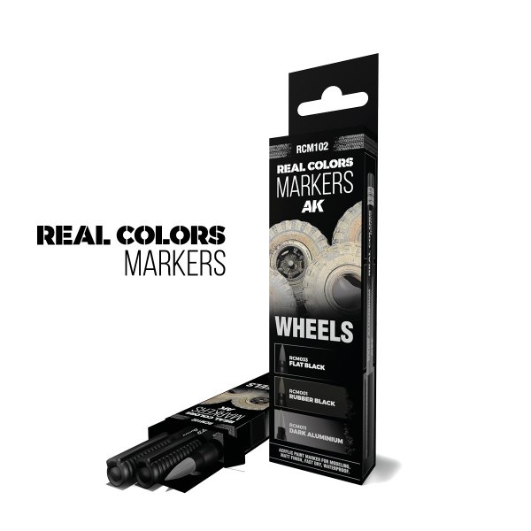 AK Interactive RCM102 WHEELS – RC MARKERS SET RCM033 RCM001 RCM011