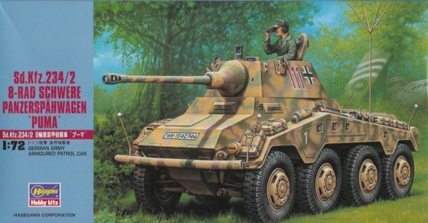 Hasegawa MT52 Sd.Kfz.234/2 8-RAD SCHWERE PANZERSPAHWAGEN PUMA (1:72)