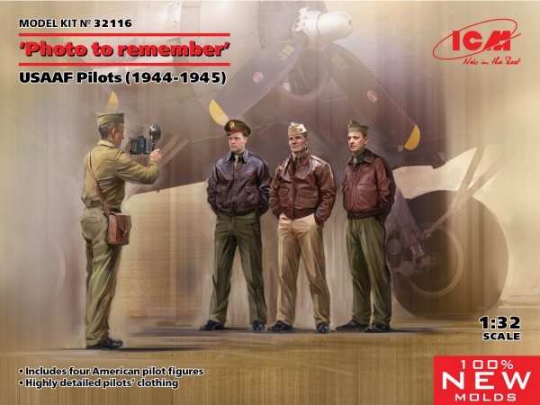 ICM 32116 Photo to remember USAAF Pilots (1944-1945) 1/32