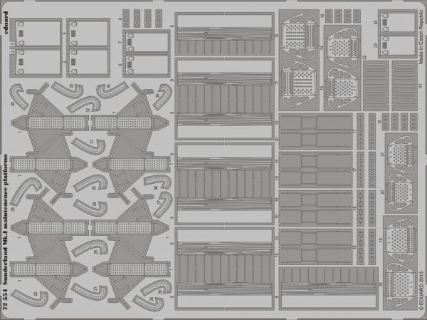 Eduard 72554 Sunderland Mk. I maintenance platforms 1/72 ITALERI