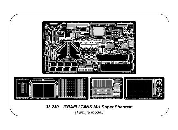 Aber 35250 Israeli Tank M1 Super Sherman (1:35)