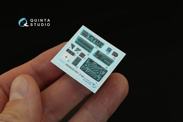 Quinta Studio QD48084 Mi-2 3D-Printed &amp; coloured Interior on decal paper (for Aeroplast kit) 1/48
