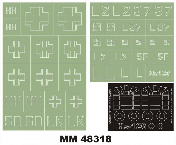 Montex MM48318 HENSCHEL 126 ICM 48211 1/48