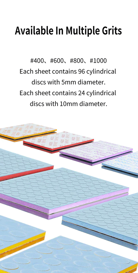 DSPIAE SS-C01-1000 5mm Self Adhesive Sponge Sanding Disc #1000 / Samoprzylepna gąbkowa tarcza szlifierska #1000 5mm 