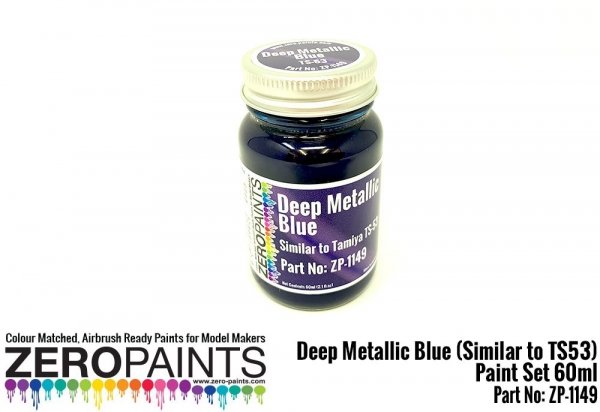 Zero Paints ZP-1149 Deep Metallic Blue (Similar to TS53) Paint Set 60ml