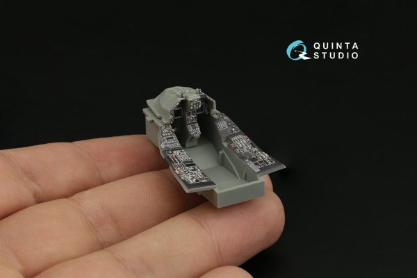 Quinta Studio QDS-48388 F-16A MLU 3D-Printed &amp; coloured Interior on decal paper (Kinetic) (Small version) 1/48